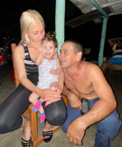 Jose with his daughter, Dayneris, and granddaughter, Olivia